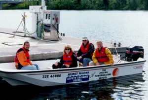 Basic Powerboat course on the Ottawa river.